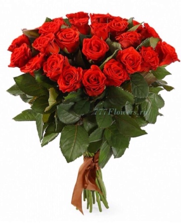 №1106 - Букет из 25 красных роз - фото 777flowers