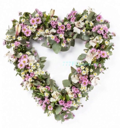 №7018 - Цветочное сердце - фото 777flowers