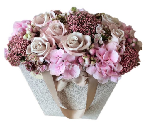 №0746 - Фирменная сумка в жемчужном цвете - фото 777flowers