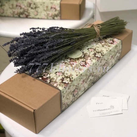 №5518 - Фирменная коробка FlowerCase Лаванда - фото 777flowers