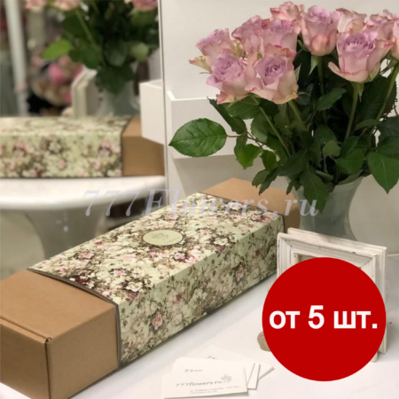 К5515 - Фирменная коробка FlowerCase Розы - фото 777flowers