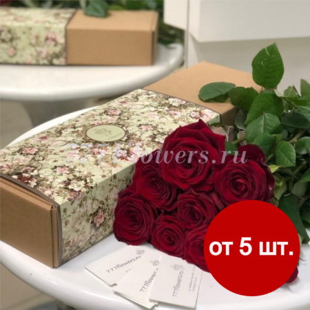 К5517 - Фирменная коробка FlowerCase Розы - фото 777flowers