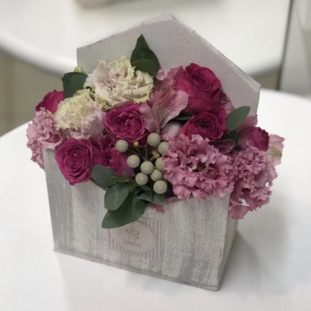 №7070 - Декоративный цветочный конверт - фото 777flowers
