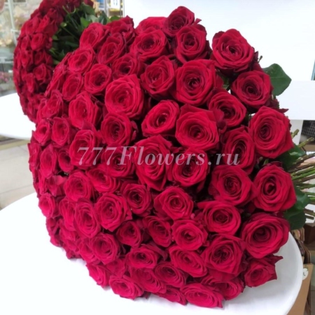 №1119 - Букет из 101 красной розы - фото 777flowers